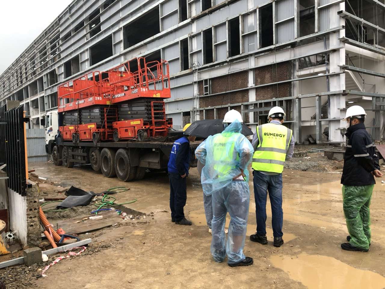 Dự án cho thuê xe ở nhà máy Runnergy, Kcn Hoàng Mai, Nghệ An.